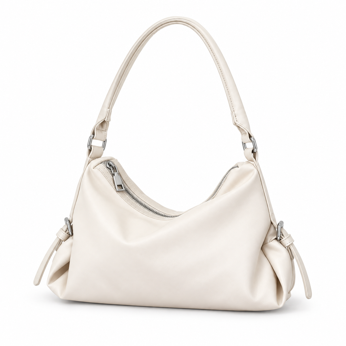 White Shoulder Bag front view